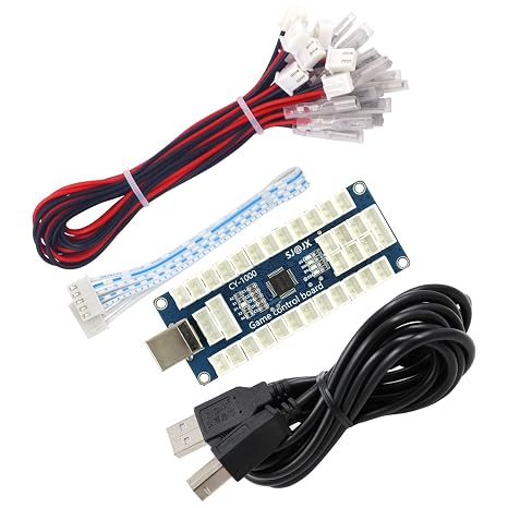 SJ@JX Arcade Game USB Encoder Board Macro Command Zero Delay Gamepad Button Joystick Controller for Nintendo Switch PC PS3 Raspberry Pi