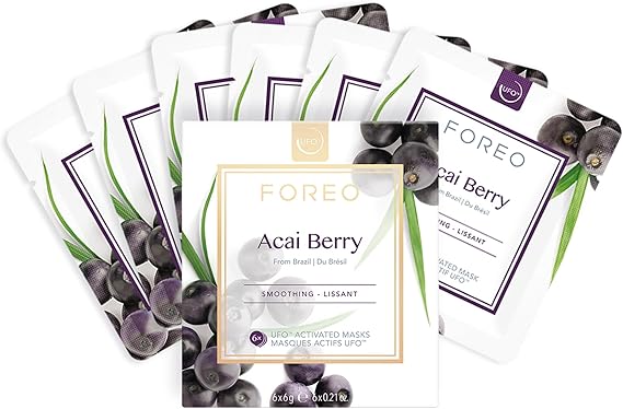 Foreo Ufo™ Mask Acai Berry Pürüzsüzleştirici (6'Lı) Aktif Maske (1 x 6 Adet)