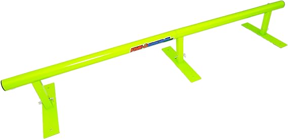 Ramptech Round Grind Rail (79" Long) - Weatherproof, Heavy-Duty Indoor and Outdoor DIY Skateboard Grindbox Kit - Portable Grindrails with Adjustable Height (11" - 15" Tall)