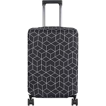 HYPER VENTURE Luggage Cover Suitcase Protetor, Black Maze, XL