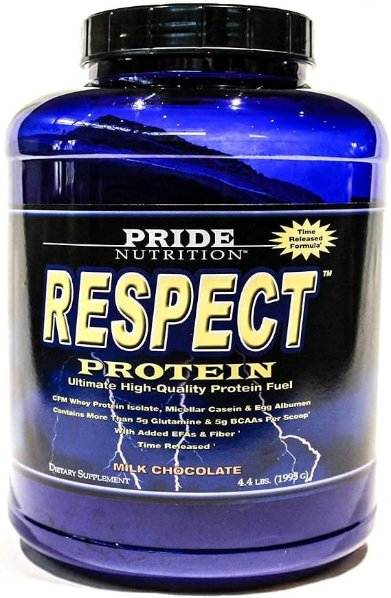 Pride Nutrition Time Released Protein Shake- Respect Protein Best Meal Replacement Shake for Women Or Men with Whey Protein Isolate, Micellar Casein, Flax Seed, Fiber