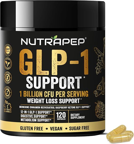 NutraPep GLP-1 Support Probiotic Weight Loss Supplement - Glp1 Support with Berberine for Fat Burn