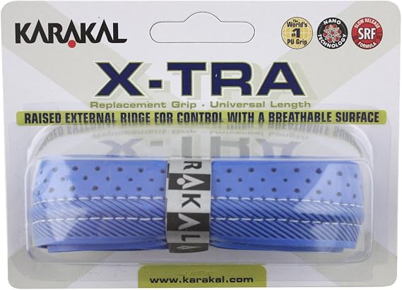 Karakal X-TRA Replacement Grip - Blue - Tennis - Squash - Badminton