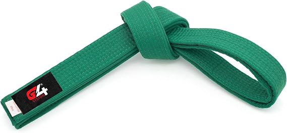 G4 VISION Black Karate Belts Martial Arts Uniform Ranking Taekwondo Karate Judo BJJ Colored Ranking Belt Aikido Kempo Sports for All Purpose