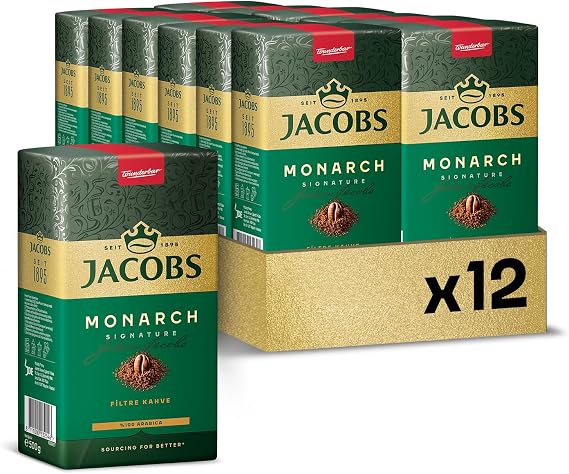 Jacobs Monarch Filter Coffee 500 Gr x 12 Pack