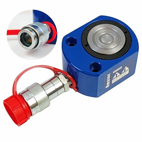 AMZCNC 5 Ton Low Profile Hydraulic Ram Cylinder, 7mm Stroke