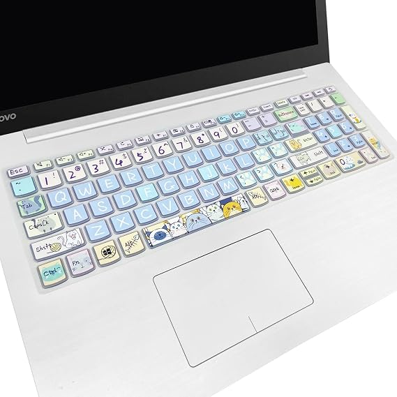 Keyboard Cover for Lenovo IdeaPad 320 330 330s 340s 520 720s 130 S145 L340 S340 15.6" 17.3"/ IdeaPad 3/Yoga C740 C940 15.6"/ ThinkBook 15/Lenovo-A12'' (Cute Cat)