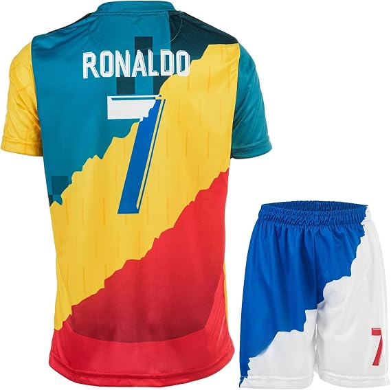 Trio Ronaldo Special Vintage Edition #7 Children's Football Jersey & Shorts Gift Set Youth Sizes