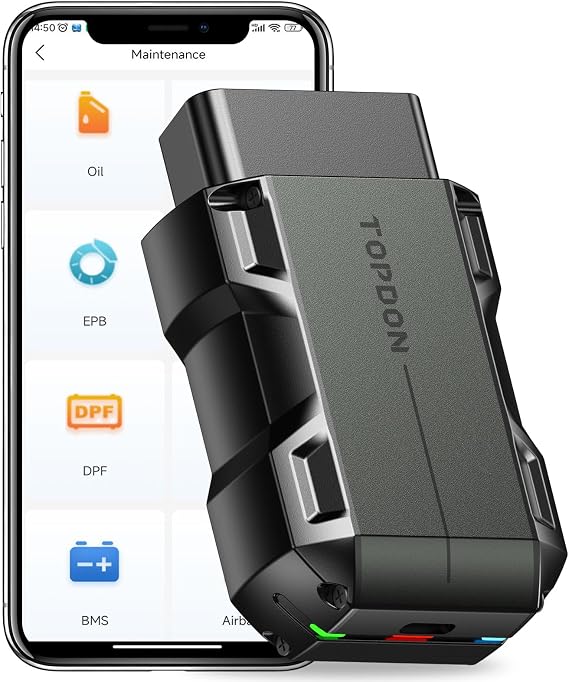 TOPDON TopScan Lite OBD2 Scanner Bluetooth with Bidirectional Scan&8 Resets