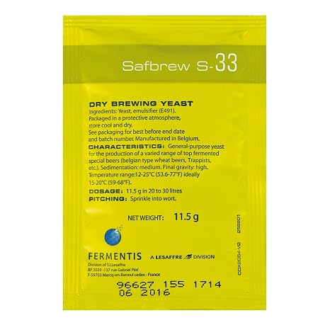 SafBrew S-33 by Fermentis