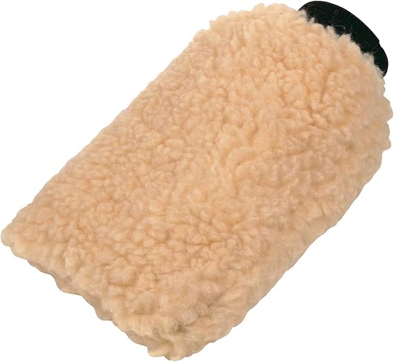 Carrand 40306 Wool Wash Mitt, Yellow