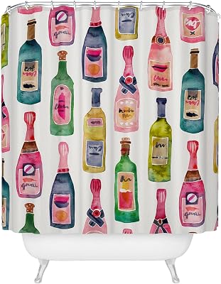 Society6 Shower Curtain - Bathroom Decor by Cat Coquillette - Fabric Shower Curtains for Bathroom, 71 x 74, Champagne Collection