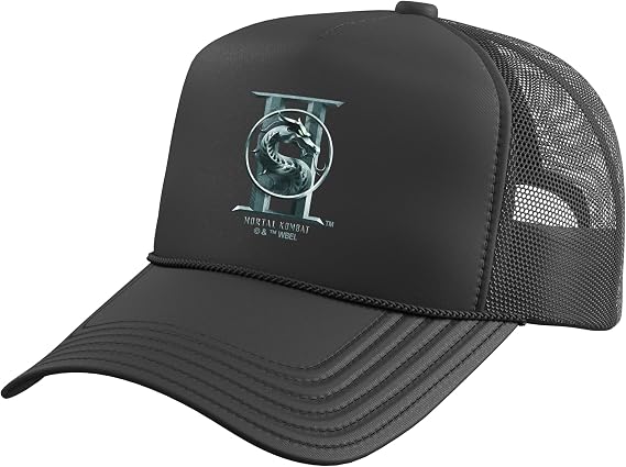 Mortal Kombat 2 Big Seal Logo Trucker Hat with Adjustable Mesh Back