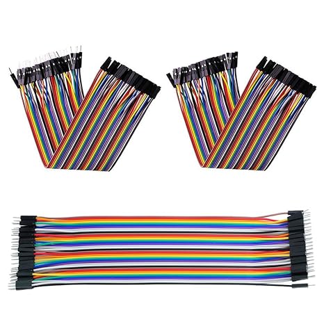 120pcs 20cm Dupont Wire Ribbon Cables Kit, 40pin Male to Female + 40pin Male to Male + 40pin Female to Female, Breadboard Jumper Wires for arduino Raspberry Pi