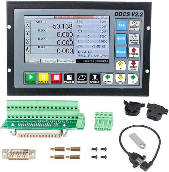 CNCTOPBAOS 4 Axis DDCSV3.1 Offline Stand Alone CNC Controller System PLC