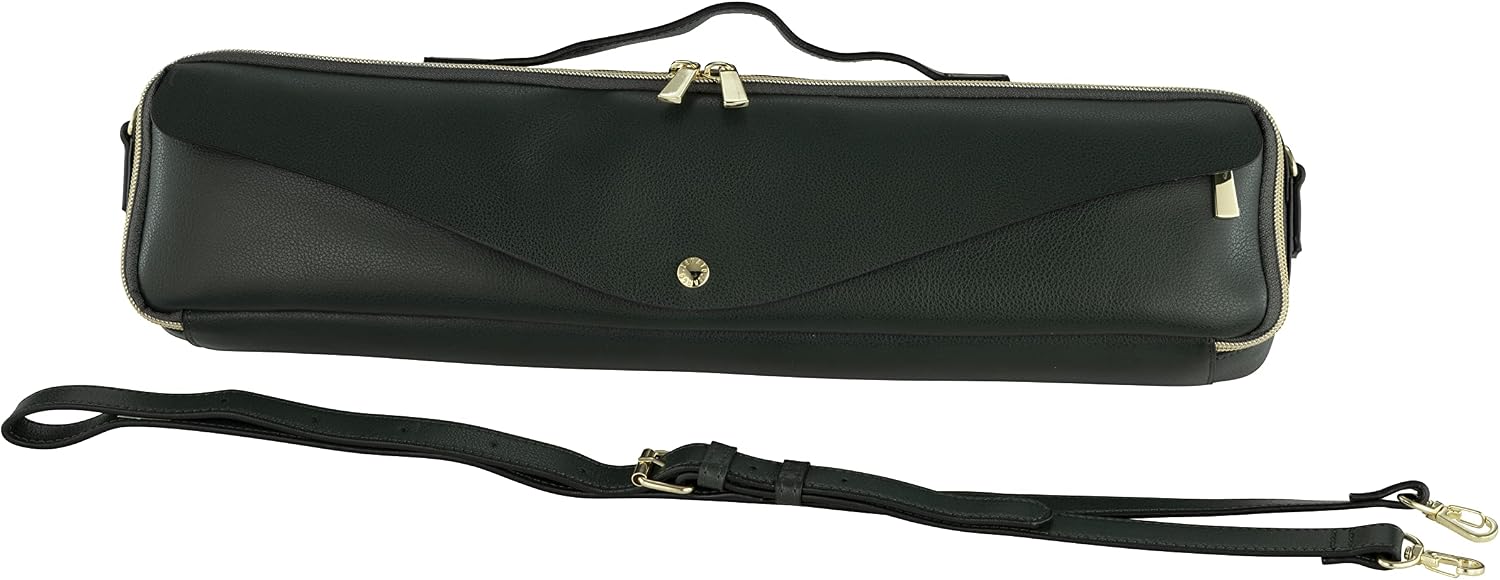 Pearl Flute Case Cover, Legato-Largo, Synthetic Leather B-Foot, Green