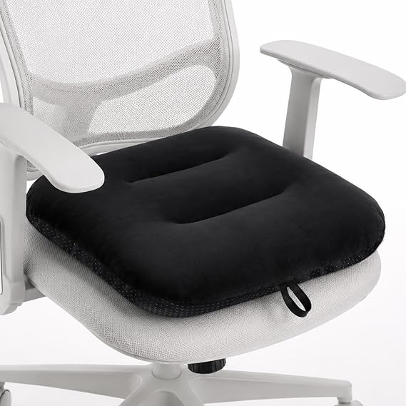 Seat Cushion for Office Chair, Wheelchair Cushion Relief (Black)