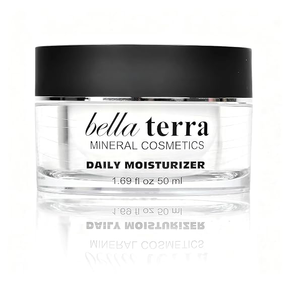 Bellaterra Cosmetics Daily Face Moisturizer Cream with Aloe Vera, Green Tea Extract, Vitamin E & Lightweight Non-Greasy Hydration for All Skin Types 50 ml/1.69 fl oz