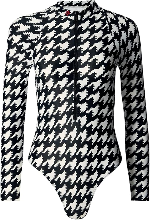 Houndstooth Long Sleeve Spring Suit