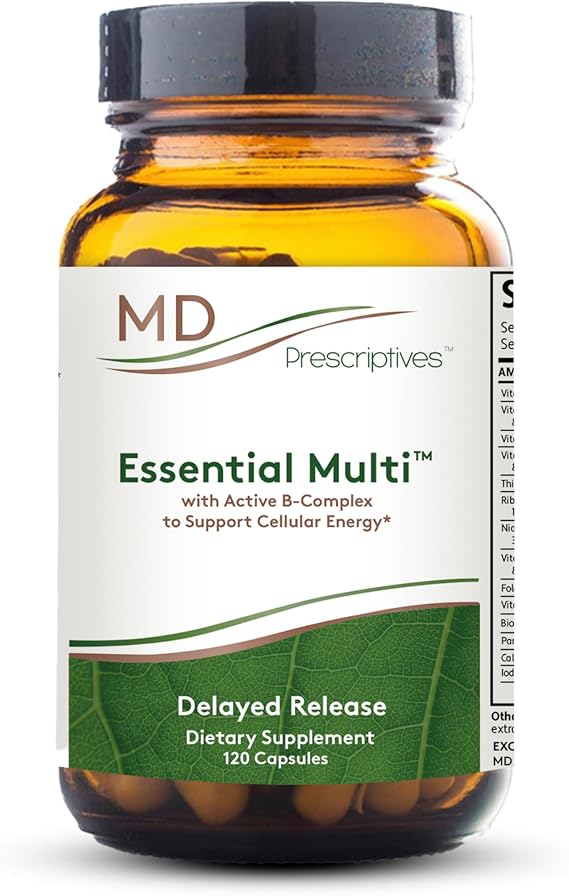 MD Prescriptives - Essential Multi (Delayed Release) - Multivitamin Mineral Complex Supplement - 120 Capsules
