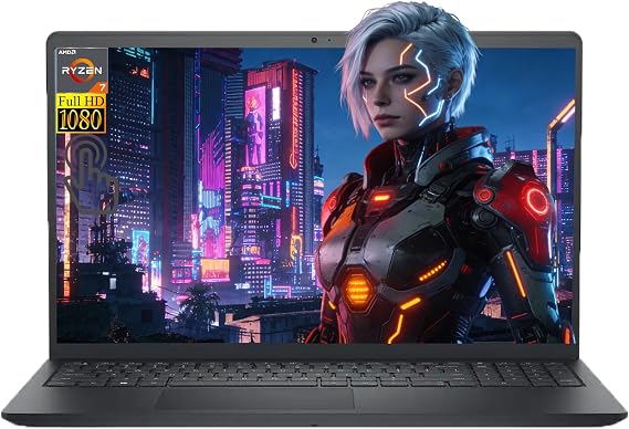 Dell Inspiron 15.6 Upgraded FHD Anti-Glare Touchscreen Laptop, AMD Ryzen 7 7730U(8-Core CPU), 16GB RAM|512GB SSD| Windows 11| Card Reader| for Business/Home/Office/Travel/Online Learning| RK