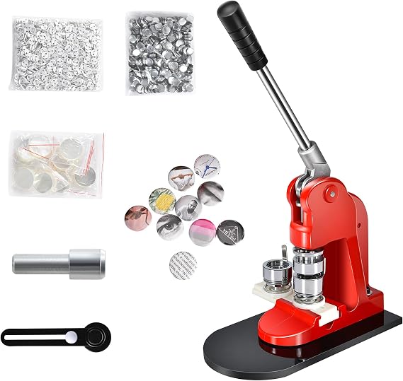 Button Maker Machine, 25mm 0.98in Badges Punch Press Machine