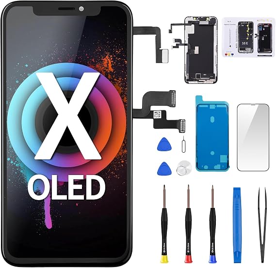 [OLED] for iPhone X 10 Screen Replacement with Front Speaker 5.8"