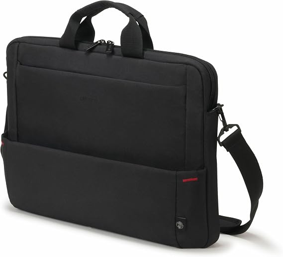 DICOTA Eco Slim Case Plus Base 13-15.6 - Functional Laptop case with Lots of Storage Space, Black