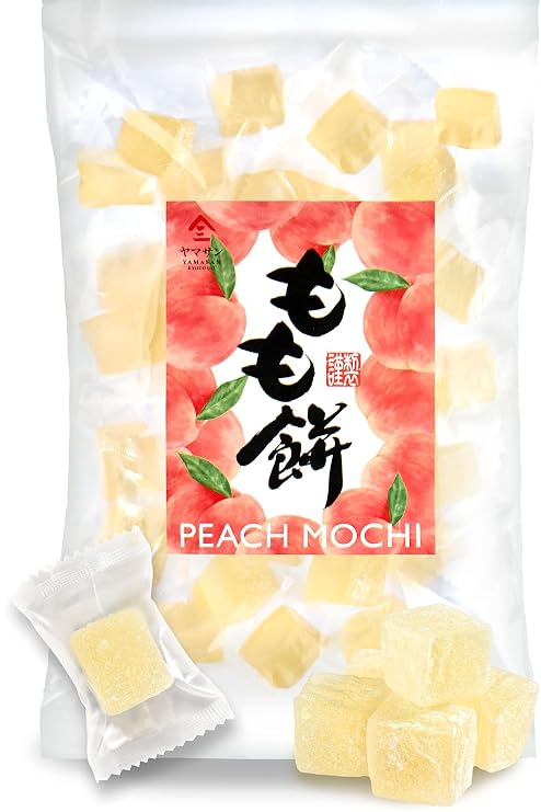 YAMASAN KYOTO UJI Momo White Peach Mochi Candy Kanten Sweets 10.5oz