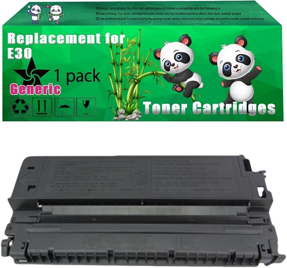Replacement E30 Toner Cartridges Compatible for Canon PC 785 PC 790 PC 790 Series PC 795 PC 850 PC 860 PC 870 PC 880 PC 890 Printers, Up to 4000 Pages, Vivid Colors, Contains Chip (1 Pack Black)