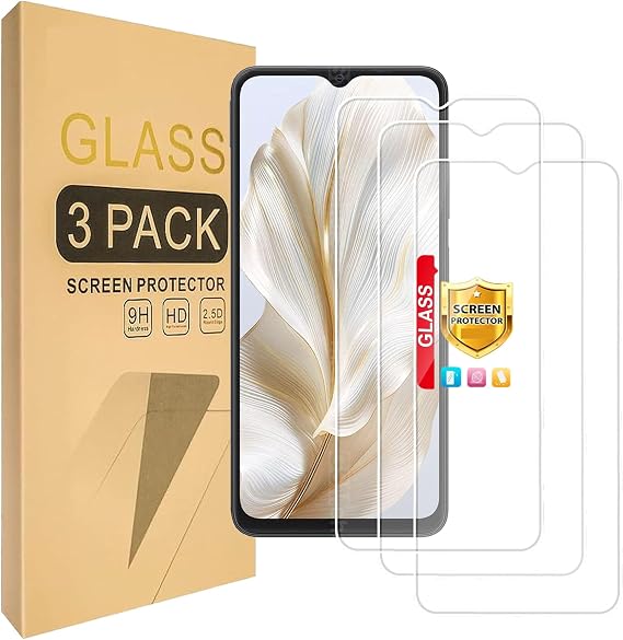 (3 Pack) Compatible with Alcatel 3X 2019 Screen Protector Tempered Glass，Case Friendly [Hardness 9H ][High definition] [Anti Scratch]