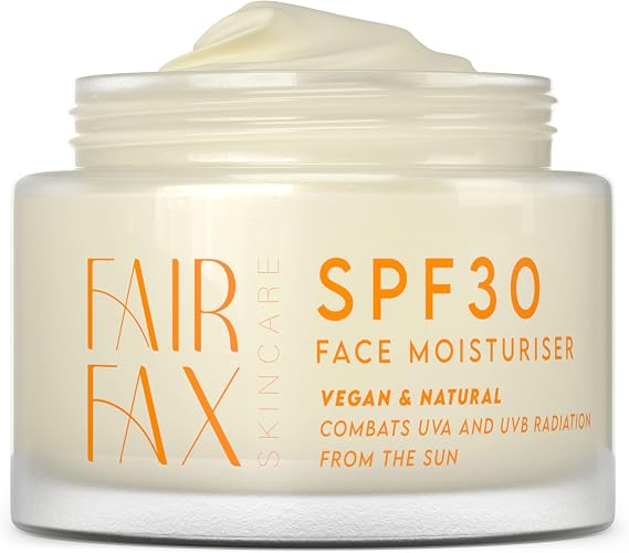 SPF Moisturiser Face Cream – Mineral Only Face Sunscreen for Women Skin Care with Zinc Oxide, Rice Bran Wax – Niacinamide Moisturiser Facial Sunscreen Protects Against UVA and UVB
