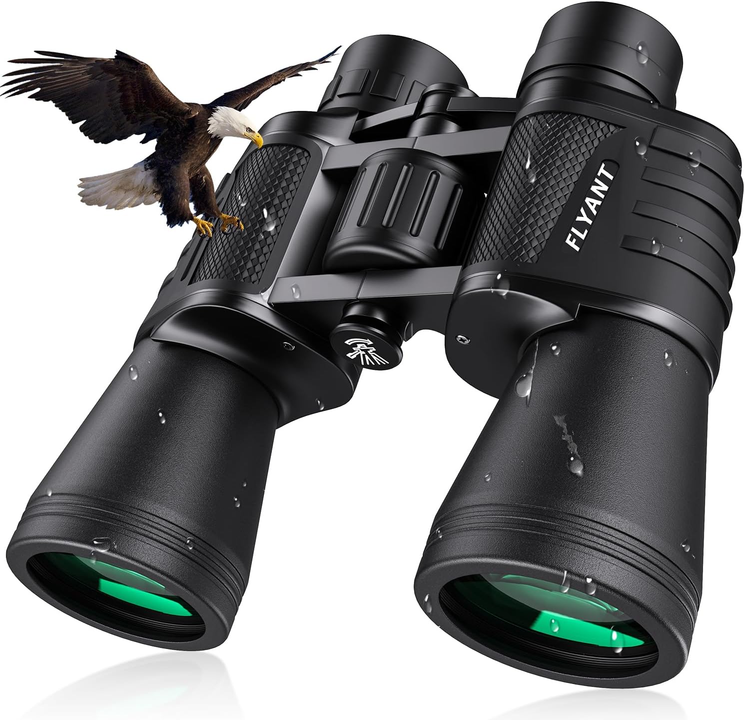 20x50 High Powered Binoculars for Adults, Waterproof Compact Binoculars with Low Light Vision, Ideal Essenstials for Travel Camping Bird Watching Cruise Hunting Football Games Carrying Bag Included
