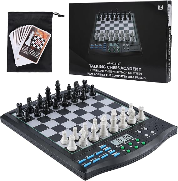 Talking Chess Academy Electronic Computer Chess Set Learn-Improve Anywhere