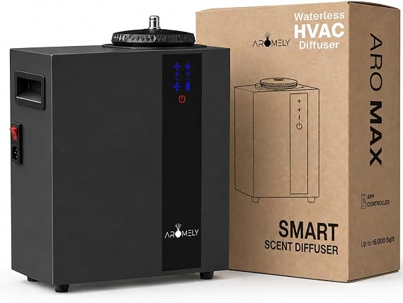 AROMELY ARO MAX Smart Bluetooth HVAC Scent Diffuser - Black