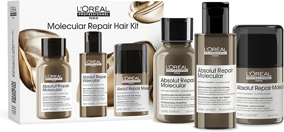 L'Oreal Professionnel Paris Serie Expert Absolut Repair Molecular Mini Trio Kit, Saç Bakım Seti