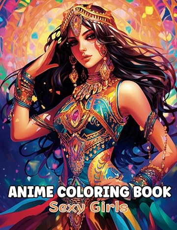Anime Coloring Book: Beautiful Japanese Anime Sexy Girls Coloring Pages for Teens and Adults