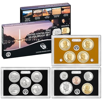 2014 Collection 2014 United States Mint Silver Proof Original Mint Packaging