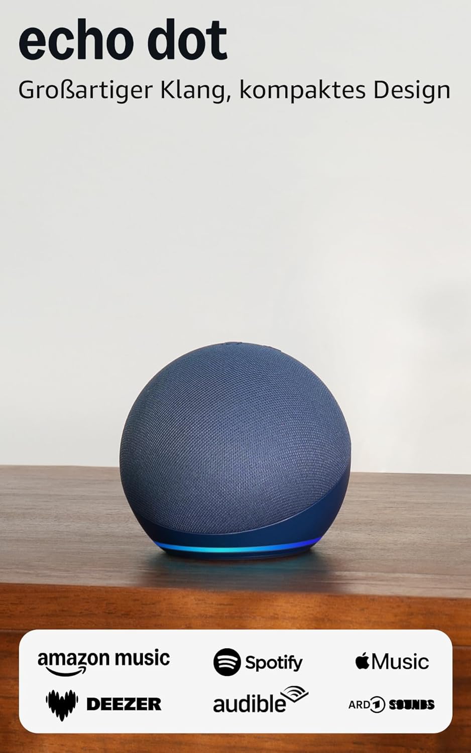 Echo Dot (Newest gen) smart speaker with Alexa Deep Sea Blue
