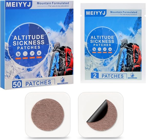 Altitude Sickness Prevention Patches,Effective Supports High Altitude Acclimation, Boosts Oxygen Intake &Rapid Supports High Altitude Acclimation,Fast High Altitude Relief, Pack 0f 50
