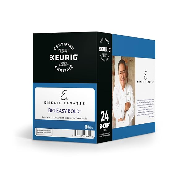 Emeril's Big Easy Bold Coffee Keurig Single-Serve K-Cup Pods, Dark Roast Coffee, 24 Count