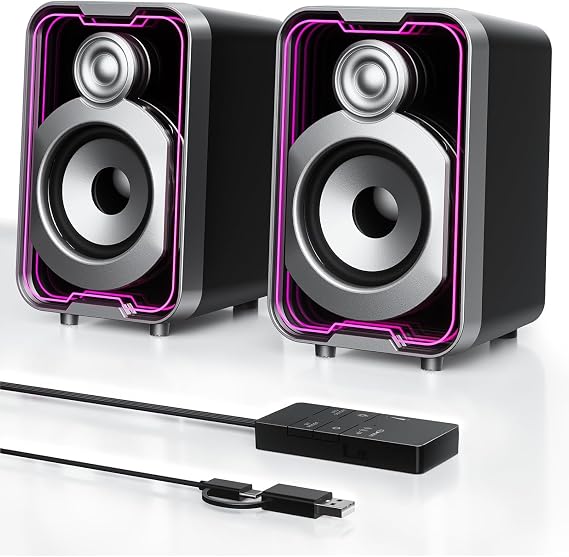 SOULION 10W USB Powered Wired Bluetooth 2.0 Computer Speakers