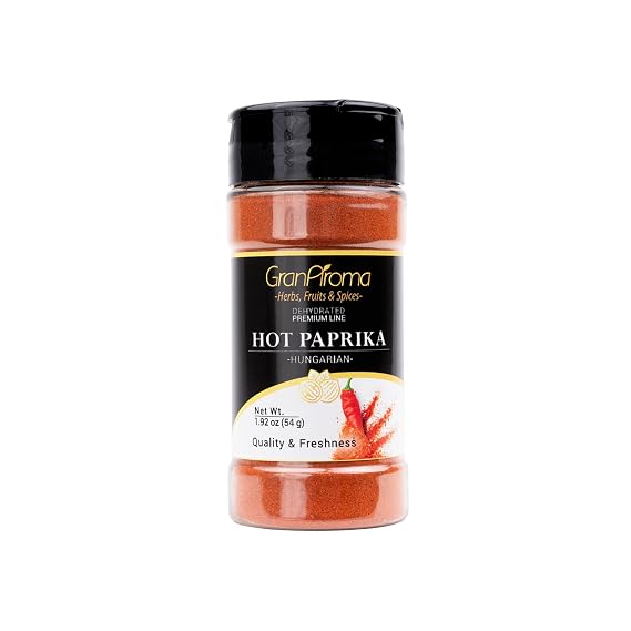 GranAroma, Hot Hungarian Paprika Powder, 1.92 Oz