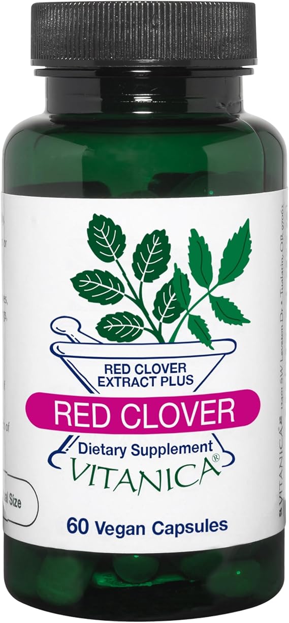 Vitanica Red Clover, Blossom & Leaf Extract, Vegan, 60 Capsules
