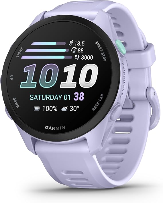 Garmin Forerunner 70, 43mm GPS running smartwatch, Black