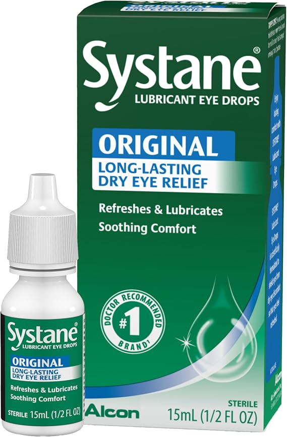 Systane Original Long Lasting Lubricant Dry Eye Drops, 0.50 Fl Oz