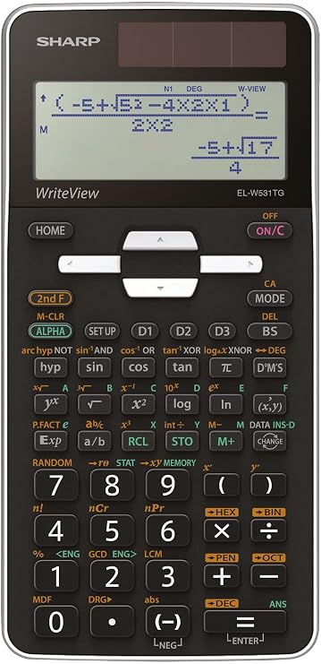 Sharp SH-ELW531TGWH Scientific Calculator