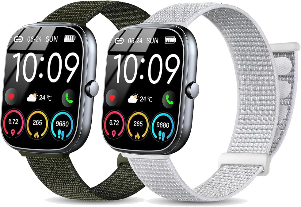 22mm Bands Compatible with IDW 25/26, 13/16/19/21(22mm Version), Smart Watch Band,Nylon Straps for Fitpolo/gloryfit/aeac/TOOBUR/ENOMIR//Veryfit/Faweio Smartwatch
