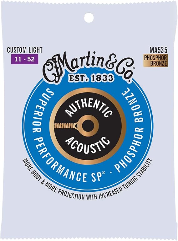 Martin MA535 Authentic Acoustic - SP - Phosphor Bronze CustomLight ( 11-52 )