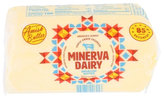 Minerva Dairy, Butter Amish Salted No2, 32 Ounce